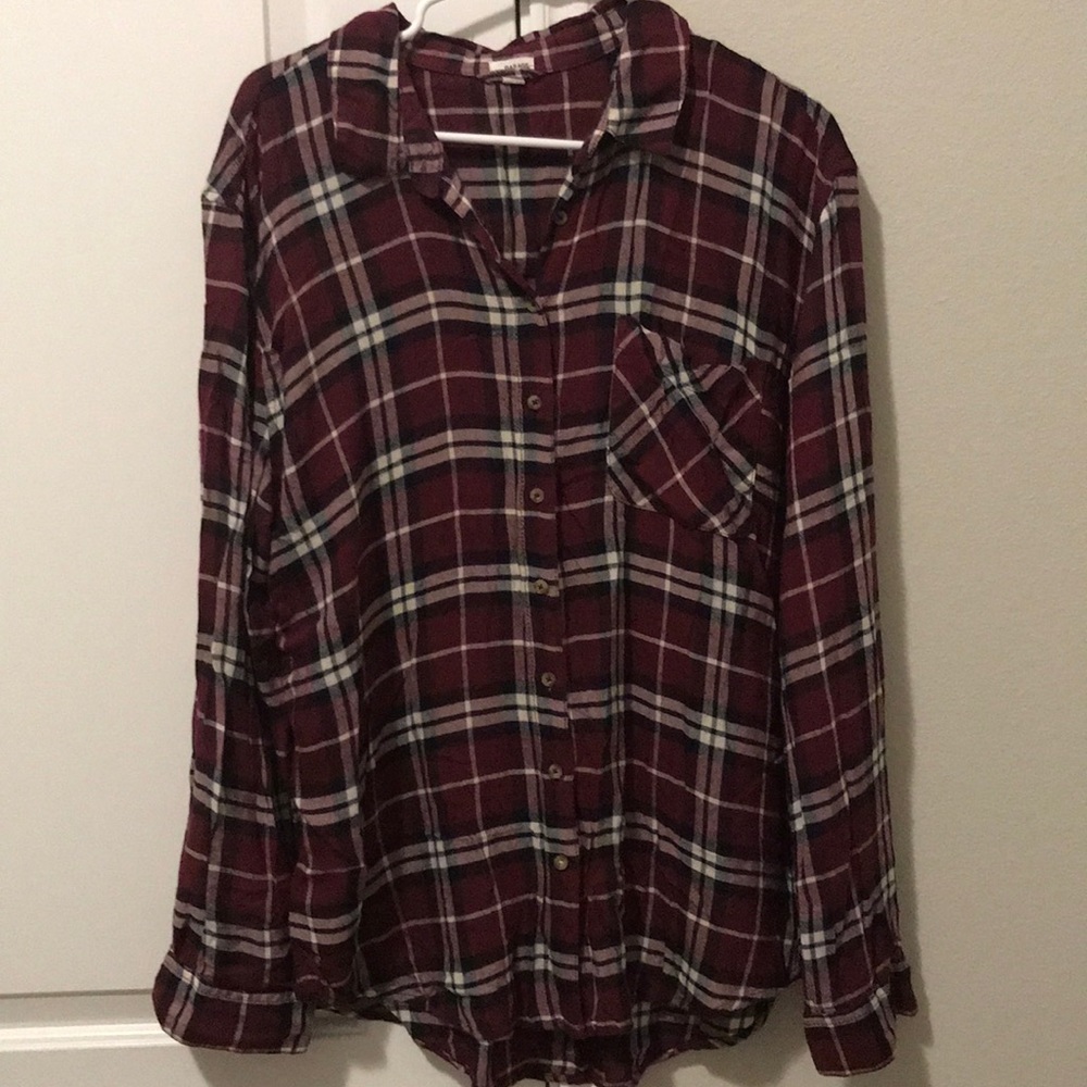 Garage plaid long sleeve shirt large - Picture 1 of 1